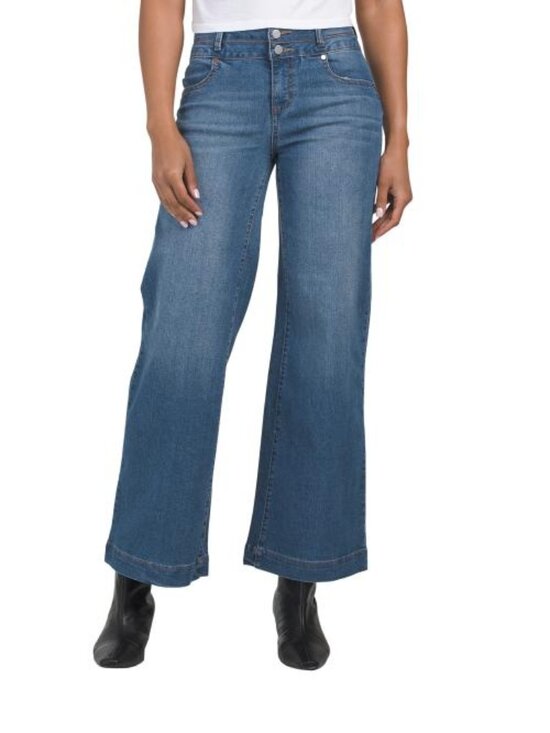1822 Denim Denim - 1822 DENIM Wide Leg Jeans With 2 Button Waistband